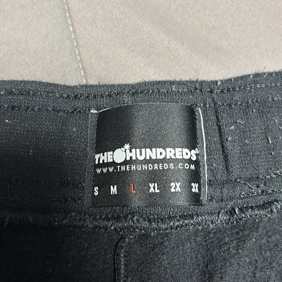 The Hundreds Black and Yellow Athletic Sweatpant Shorts Size Large - Picture 3 of 5